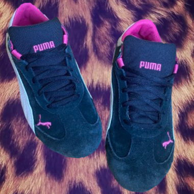 puma speedcats nero e rosa