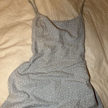 Vestito Estivo Blu con Stampa Floreale