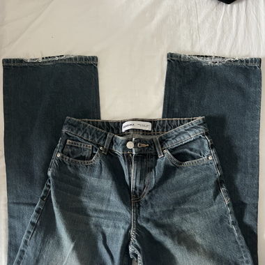Dark blue baggy jeans