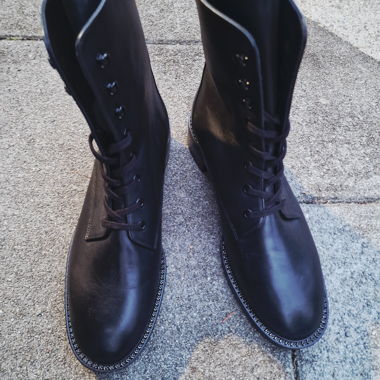 Stivali in pelle neri Stuart Weitzman
