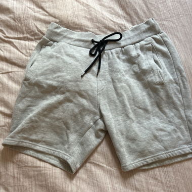 Pantaloncini in felpa grigi