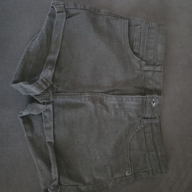 Shorts en jean noir