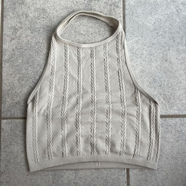 White Neckholder Top