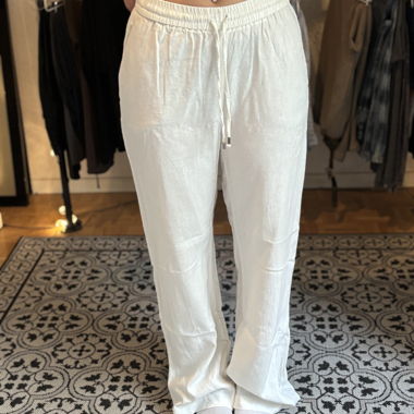Pantaloni di lino bianchi