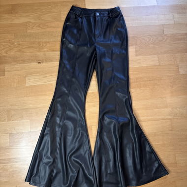 Pantaloni in ecopelle neri Killstar