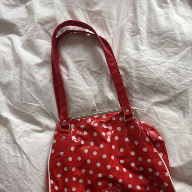 polka dot bag