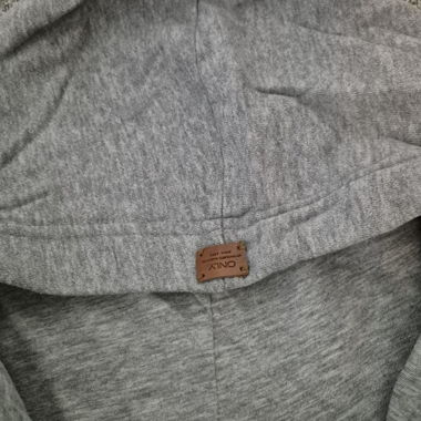 Felpa grigia in denim blu ONLY S