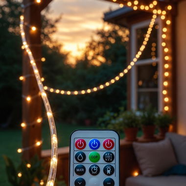 Guirlande lumineuse extérieure avec télécommande