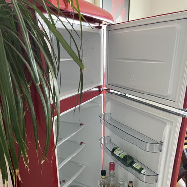 Frigo vintage rouge