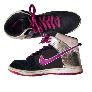 Nike Dunk High Premium Black Red Plum Original