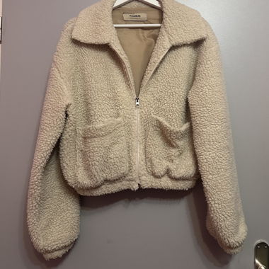 Giacca teddy Pull&Bear beige taglia M