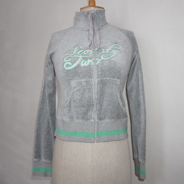 Nike grey velour zip hoodie (S/M)