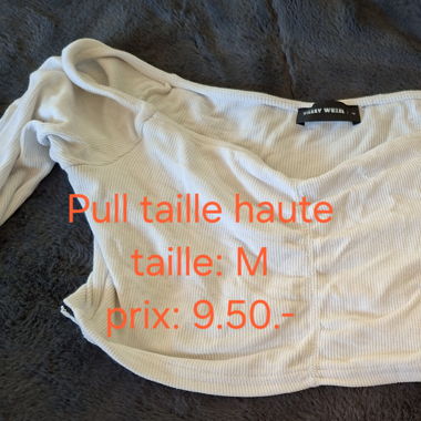 Pull taille haute