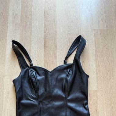 Leder Top
