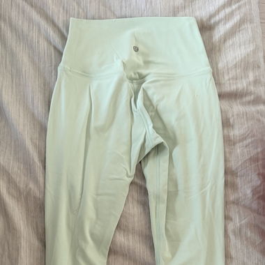 Leggings sportivi Lululemon verde chiaro