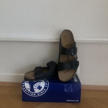 Birkenstock Arizona-Neu-Schwarz-Gr.45 -Schmal