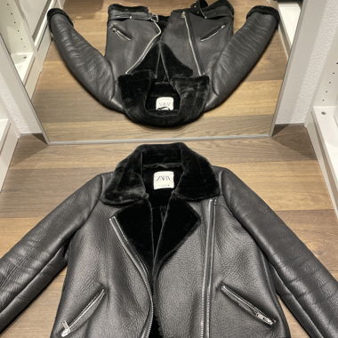Winterjacke Kunstleder