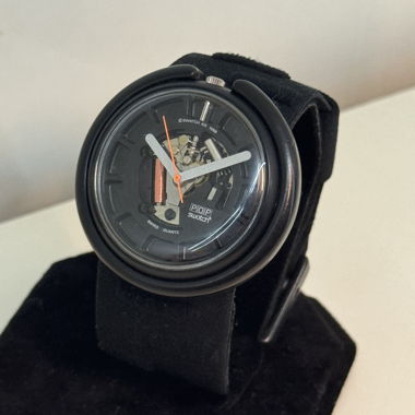 Swatch Pop Uhr schwarz