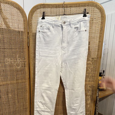 Pantalon slim blanc Stradivarius