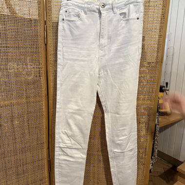 Pantalon slim blanc Stradivarius