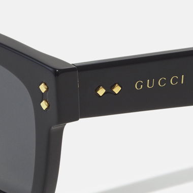 GUCCI RIVETS SQUARE ACETATE SUNGLASSES UNISEX