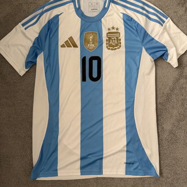 Maillot domicile original de Messi Argentine