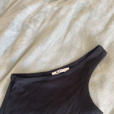 Na-kd black one shoulder top
