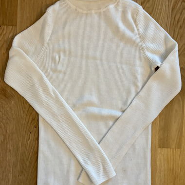 Maglione Bianco a Collo Alto