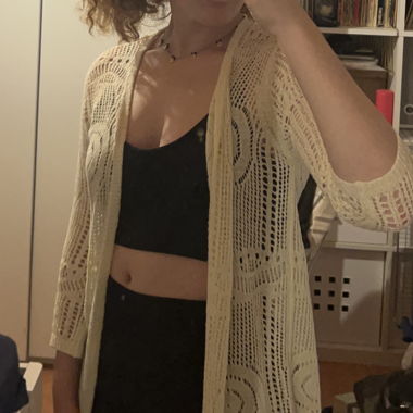 crocheted jacket