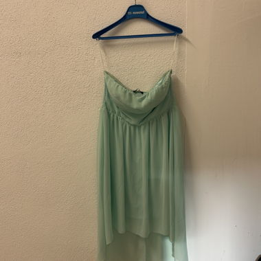 Abito Bustier Verde Menta