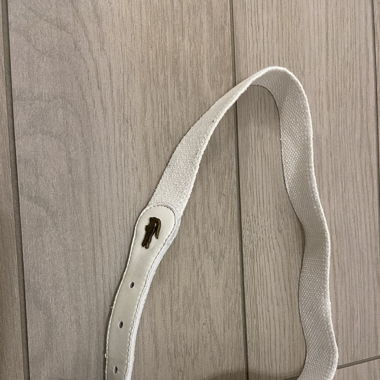 Ceinture blanche Lacoste