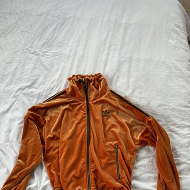 Adidas velours track top