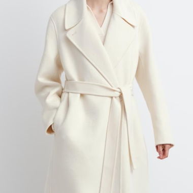 Wool Blend Wrap Coat Uniqlo
