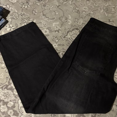 FB Sister black wide-leg jeans size S