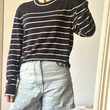 Pull H&M taille S, rayure bleu marine 