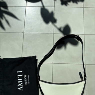Amelie Helvetia black white edition handbag