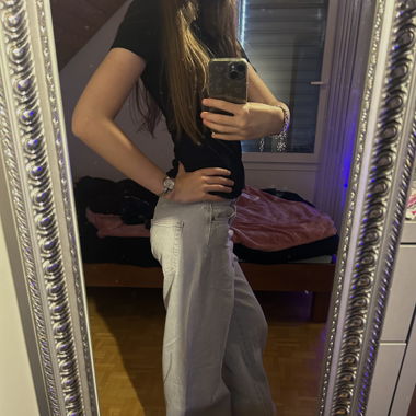 Graue baggy Jeans von Pull&Bear