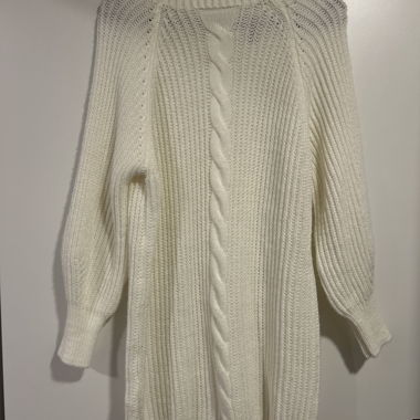 Pull en maille blanc