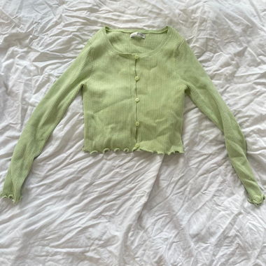 grüner Cardigan