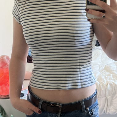 Striped Cropped Top