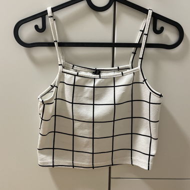 Checkered Crop Top