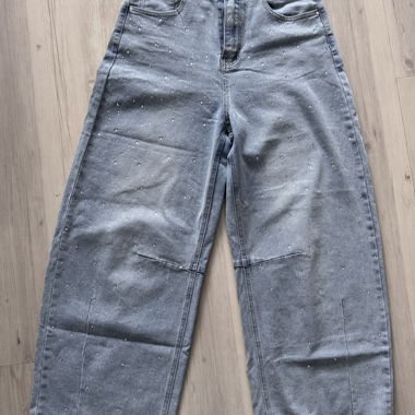 Jeans a gamba larga