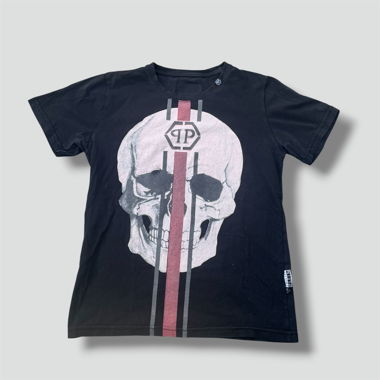 T-shirt Philipp Plein con grafica teschio
