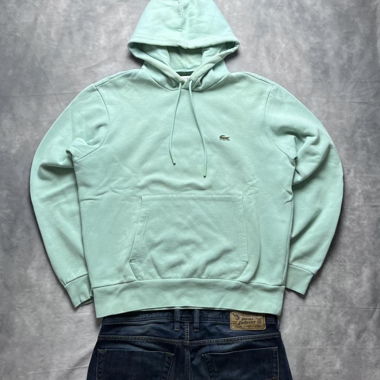 Vintage Lacoste Hoodie Türkis M