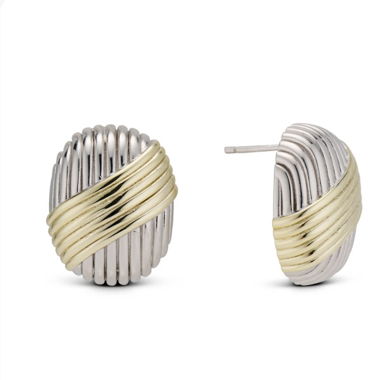 EP Jewels two-tone ripped earring
