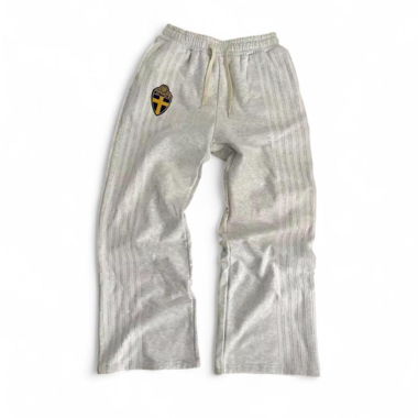 Y2k Portugal Fußballteam Baggy Graue Jogginghose