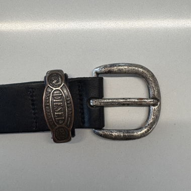 Black Vintage Diesel Leather Belt