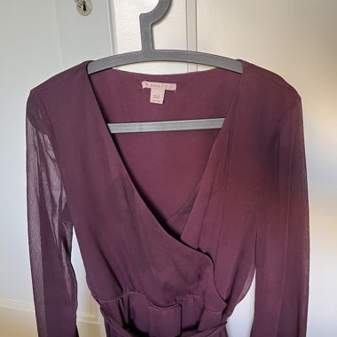 Lilac Wrap Dress with Tie Belt