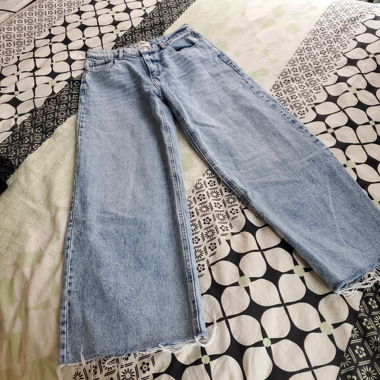Pantalon en jeans bleu