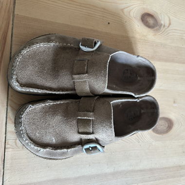 Birkenstock Buckley Veloursleder taupe